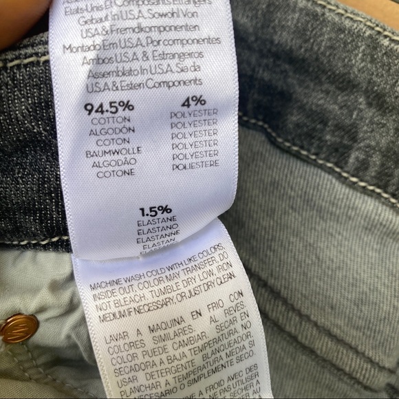 MOTHER High Waisted Looker Ankle Chew Jean Gray Black Color Size 28 - Picture 16 of 16